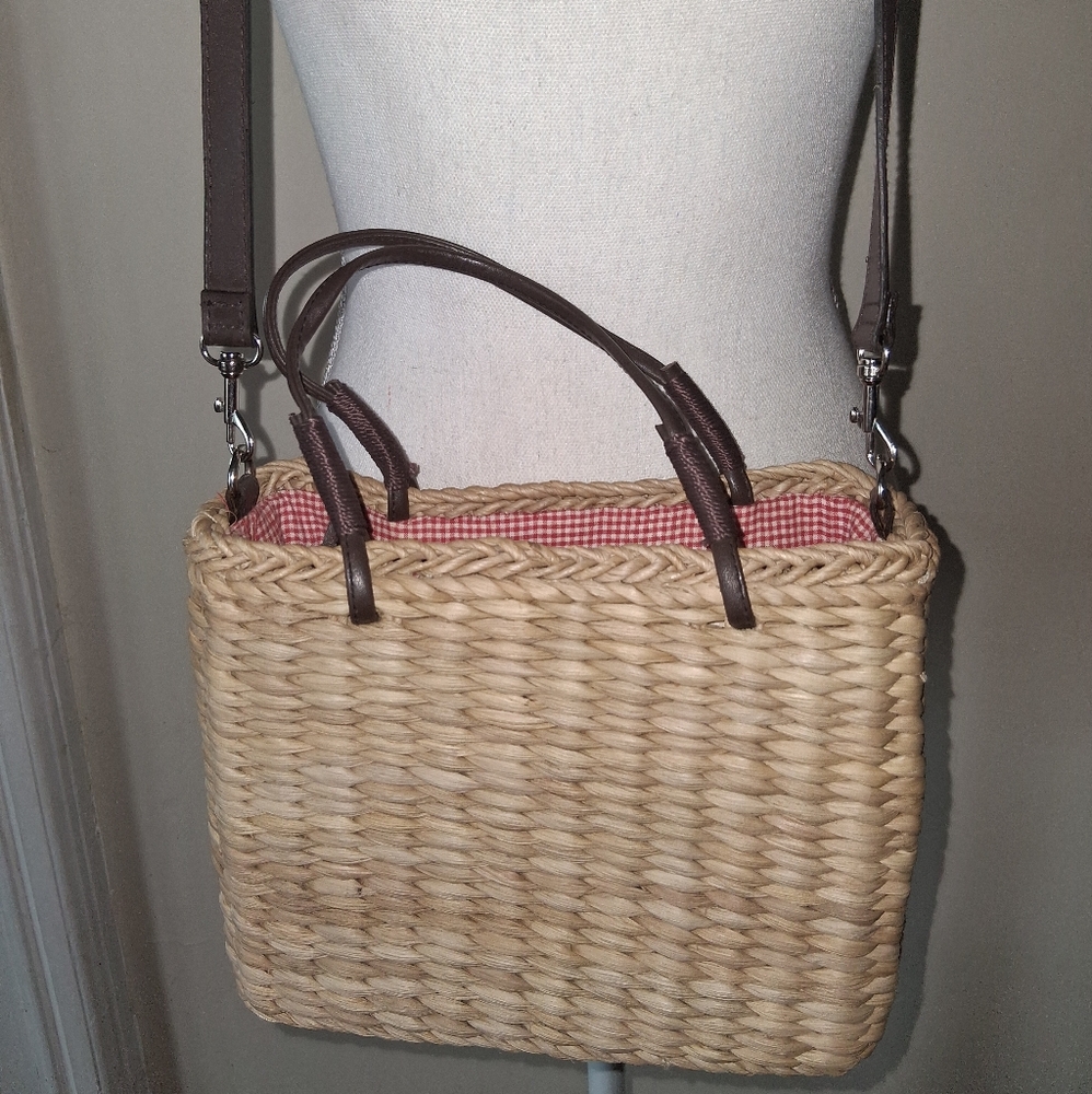 *bogo* Straw Watermelon Embroidered Crossbody Bag - Picture 5 of 6